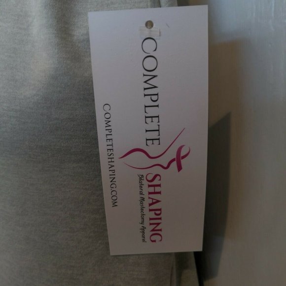 Mastectomy Camisole with Integrated Prosthetics, Large w D Cup, New, Oat, NWT - Picture 3 of 7